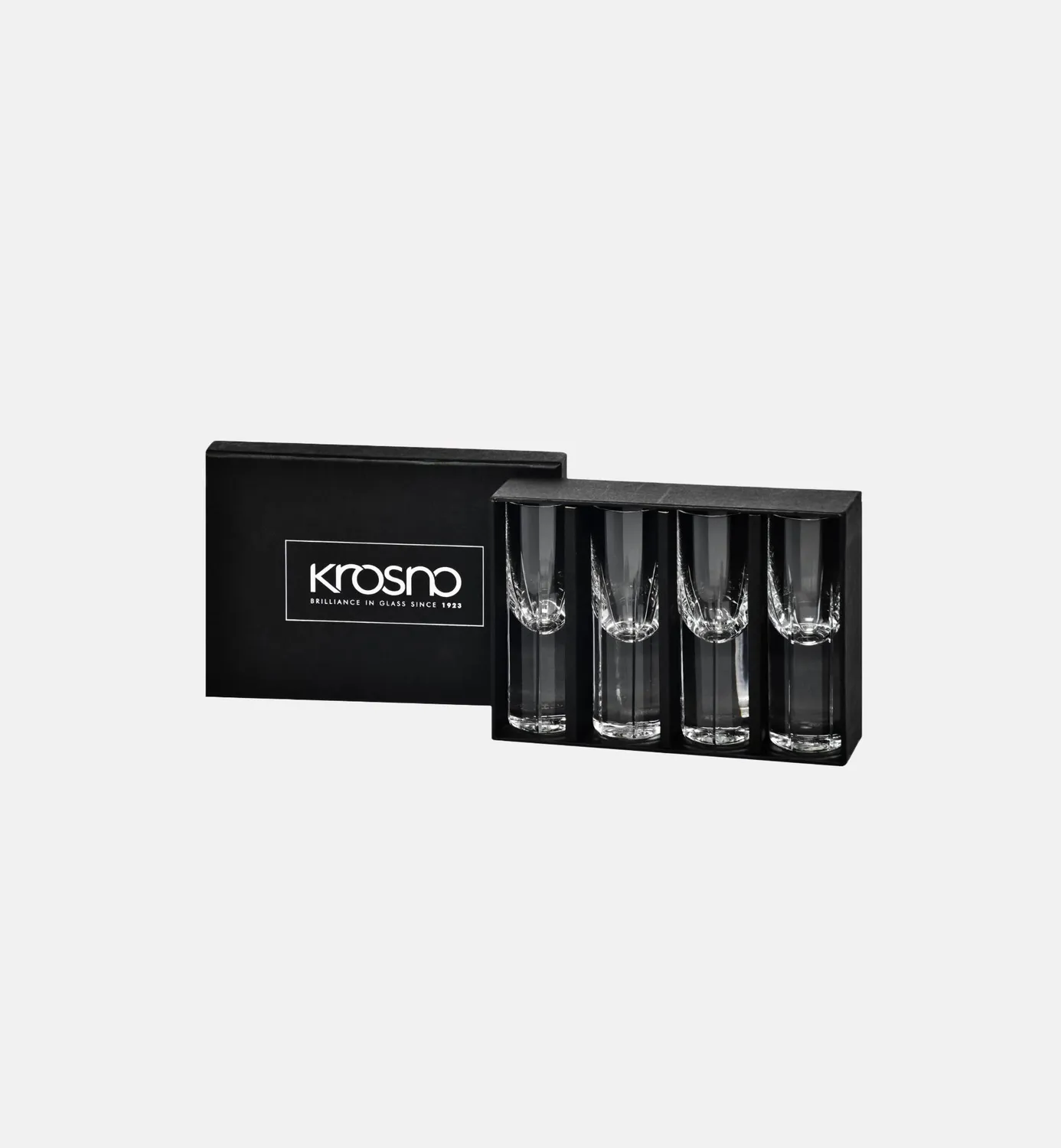 Krosno vodkaglas 30 ml 4 stk slebet krystal