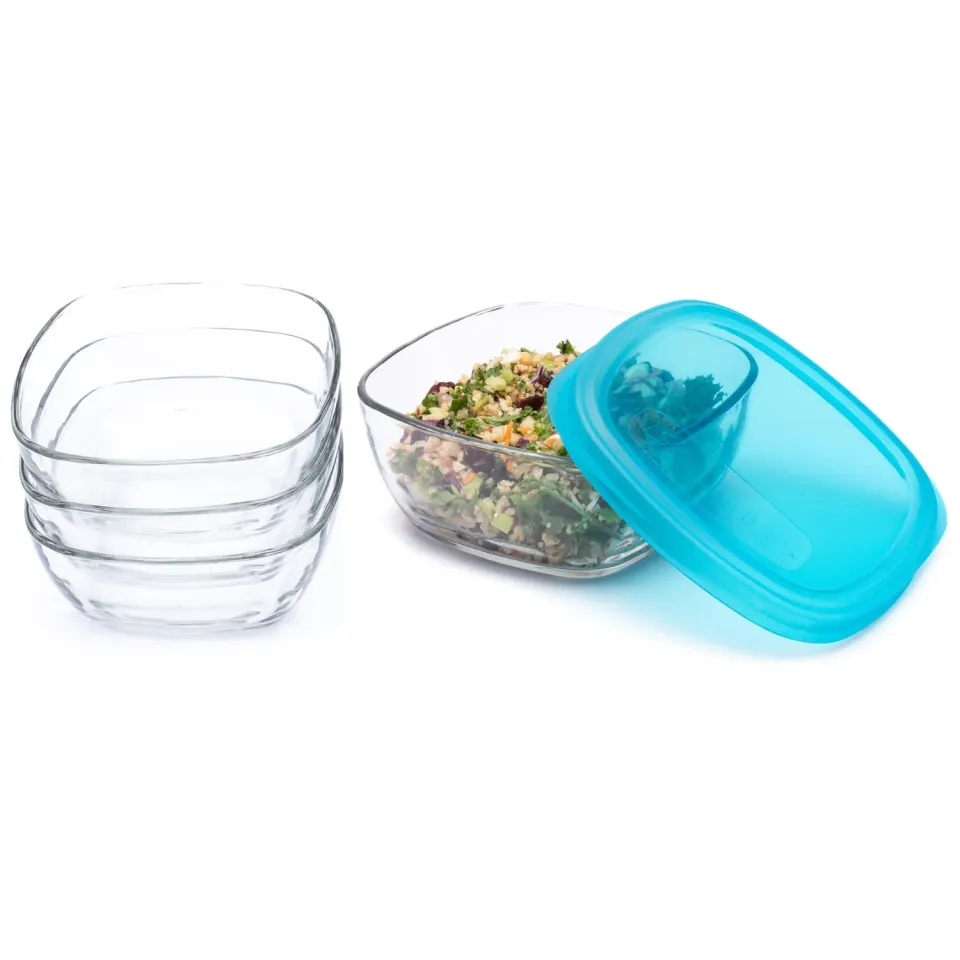 Libbey Serve It glasskåle 1,4 L sæt 8 med låg