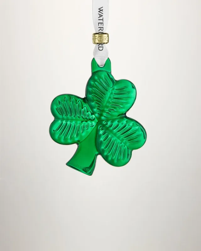 Waterford Mini Shamrock julepynt grøn krystal