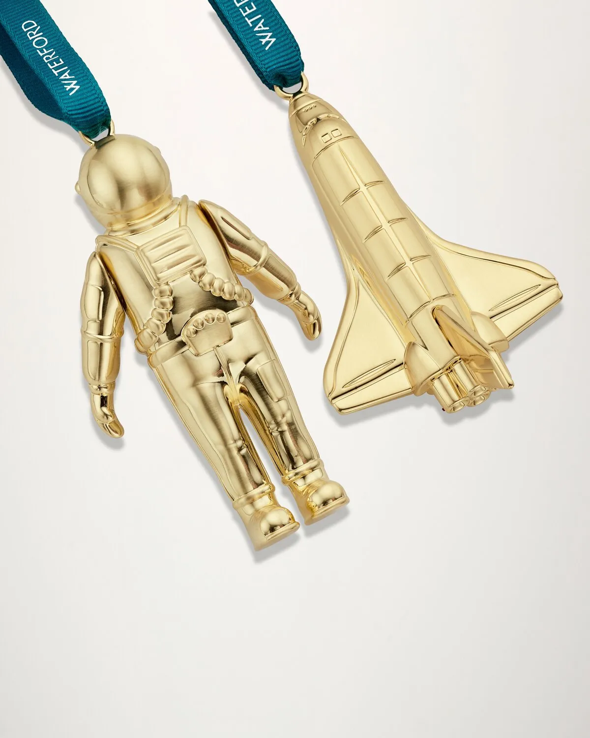 Waterford Christmas Spaceman julepynt guld 2 stk