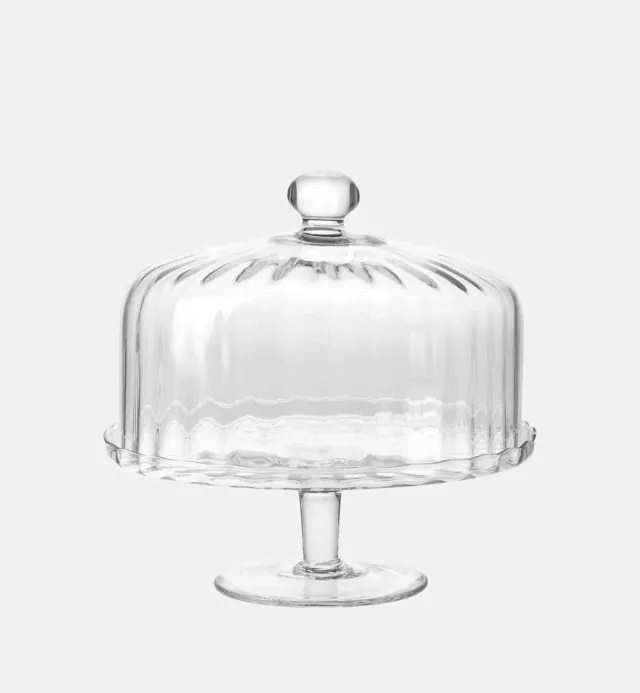 Krosno Ballerina kagefad med kuppel 31,5 cm glas