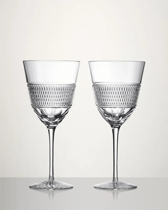 Waterford Copper Coast hvidvinsglas 2 stk krystal sæt