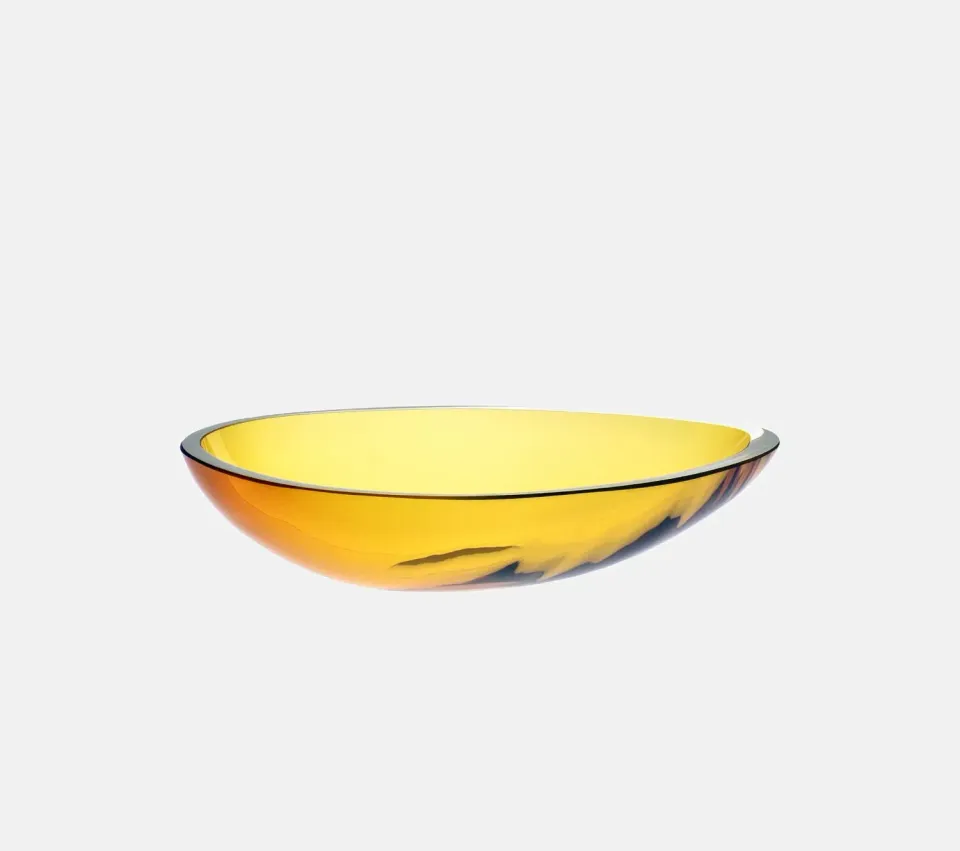 Krosno Lupina serveringsskål 32 cm rav