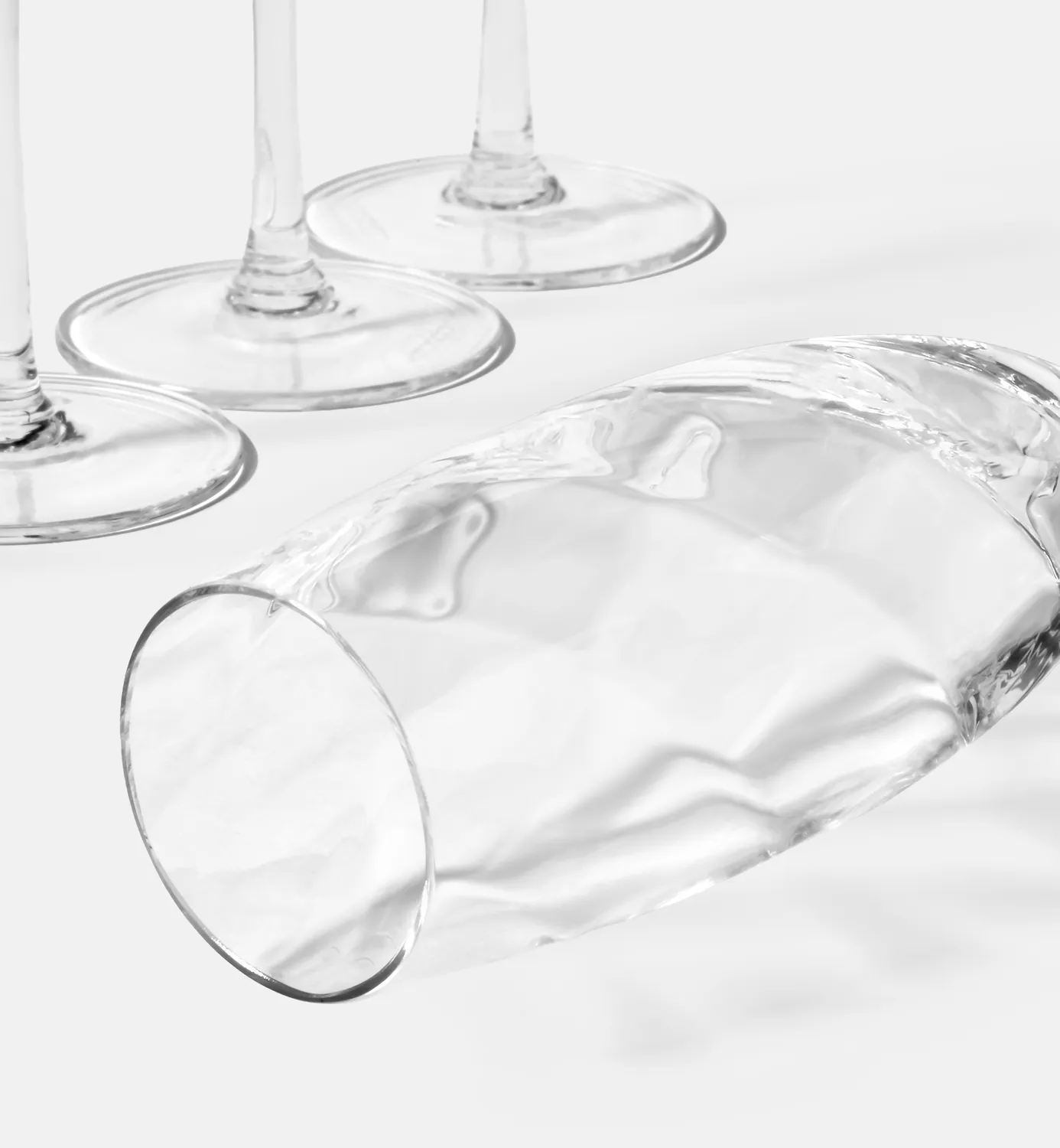 Krosno Romance champagneglas 170 ml riflet krystal