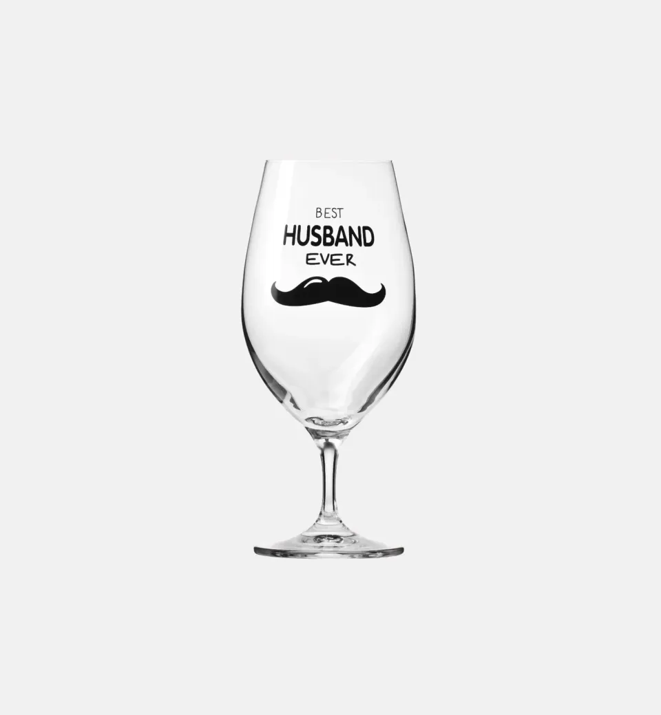 Krosno BEST HUSBAND EVER ølglas 400 ml gave