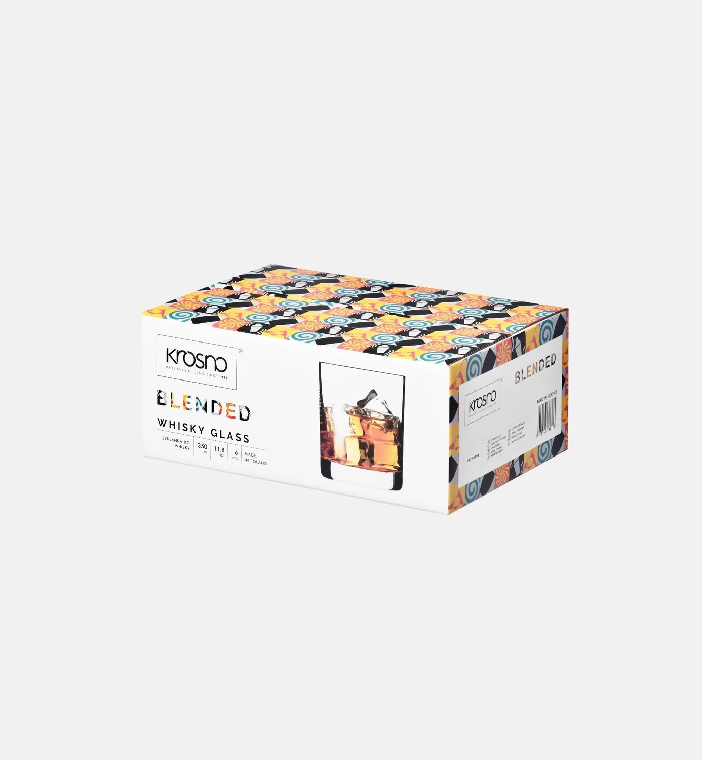 Krosno Blended whiskyglas 350 ml cylinder
