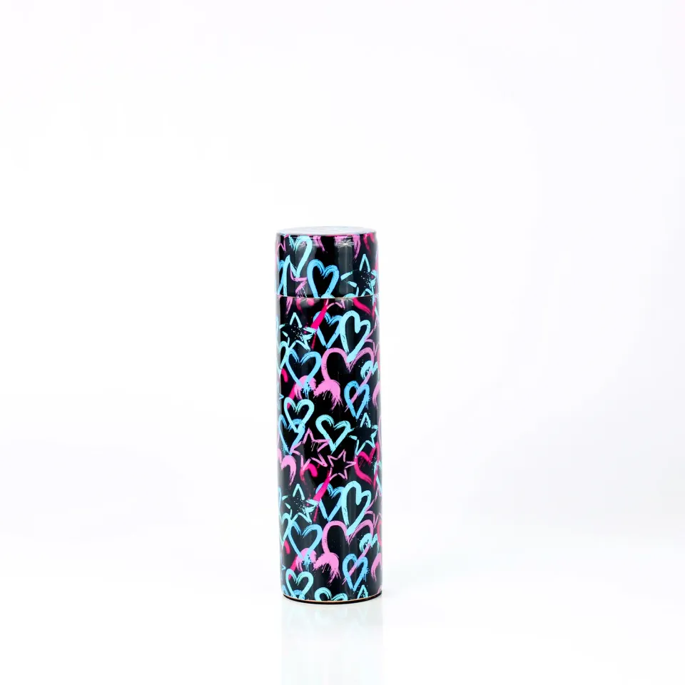 El'Cobre Premium Hearts kobberflaske 500 ml print