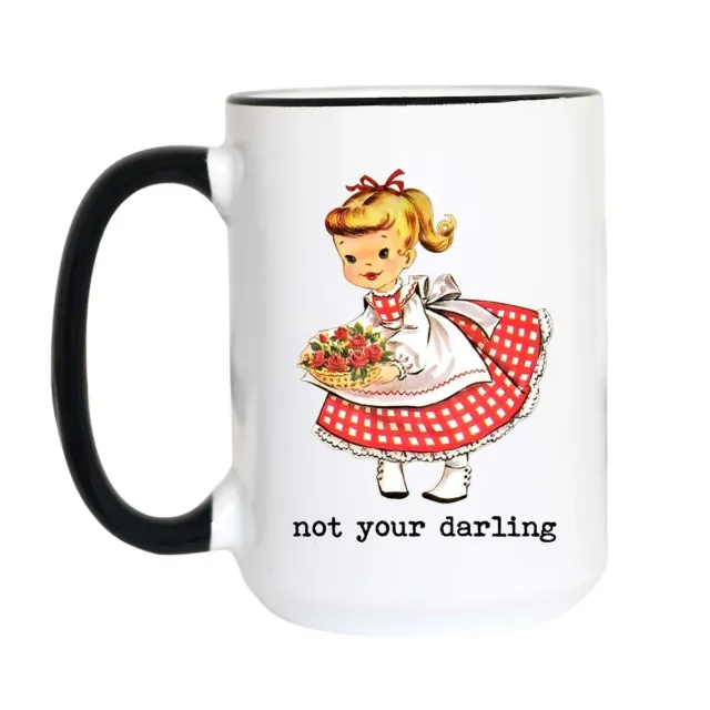Mugsby Not Your Darling krus hvid 325 ml keramik