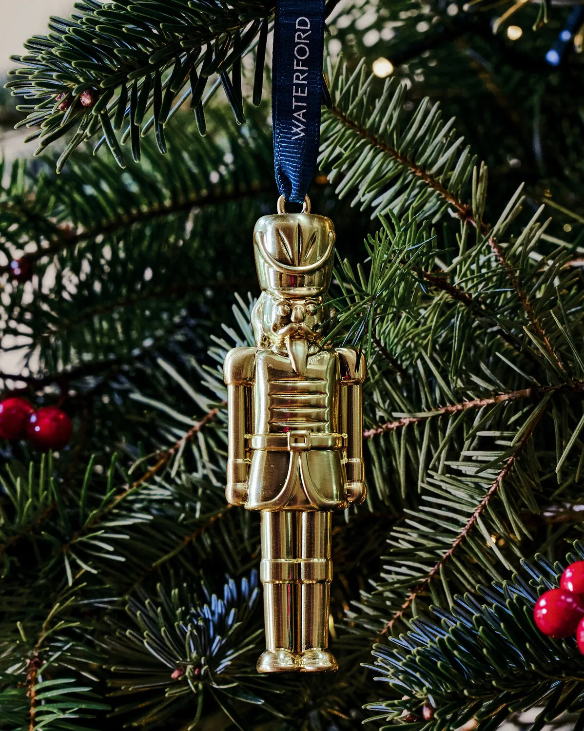 Waterford Nøddeknækker julepynt guld ornament