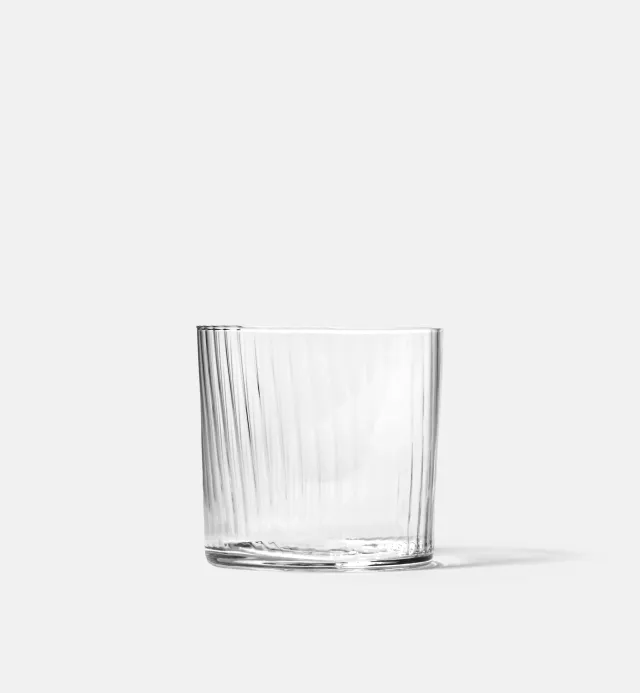 Krosno Mixology drikkeglas 410 ml ribbet klart