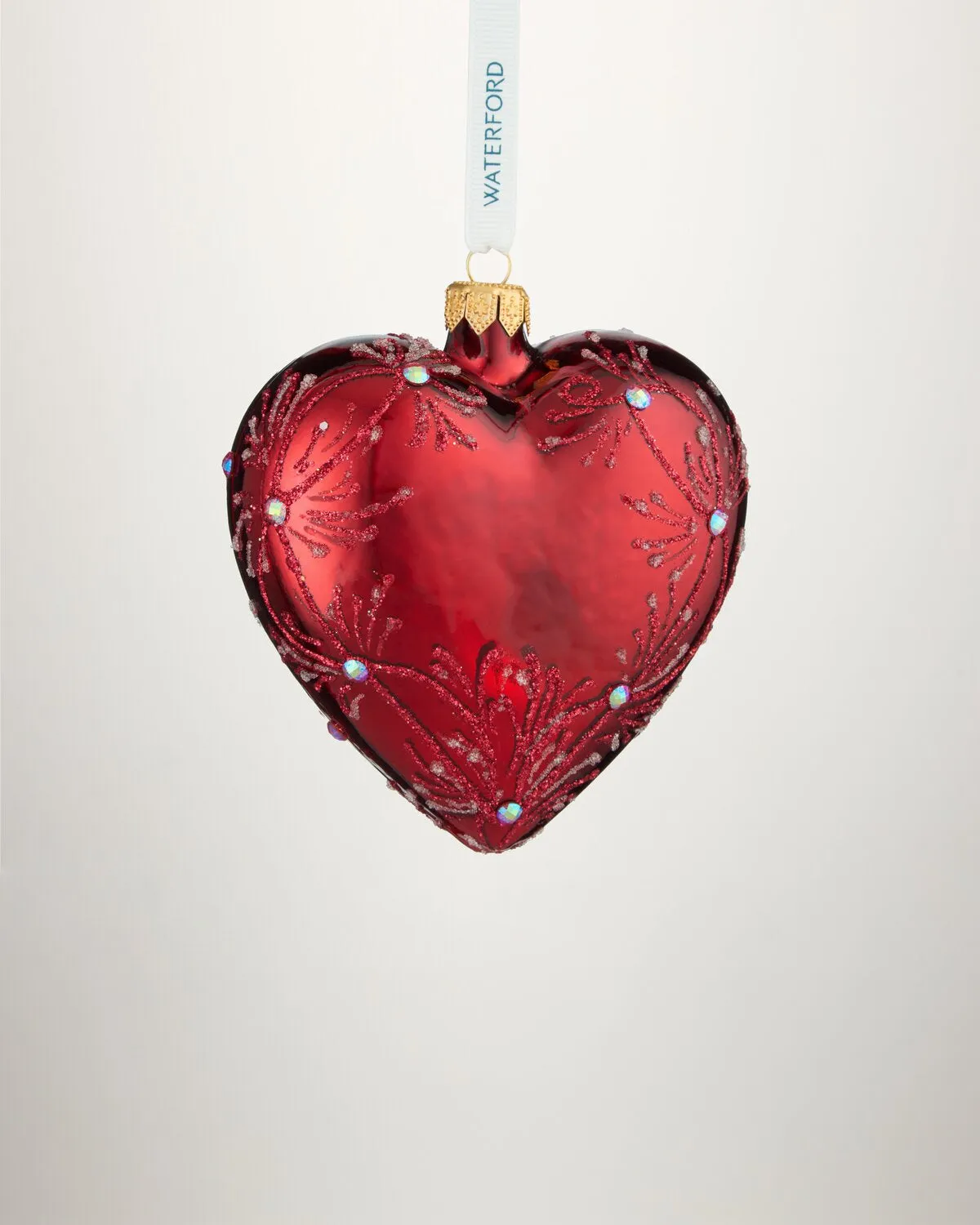 Waterford Holiday Heirlooms Red Heart julepynt rød glitter