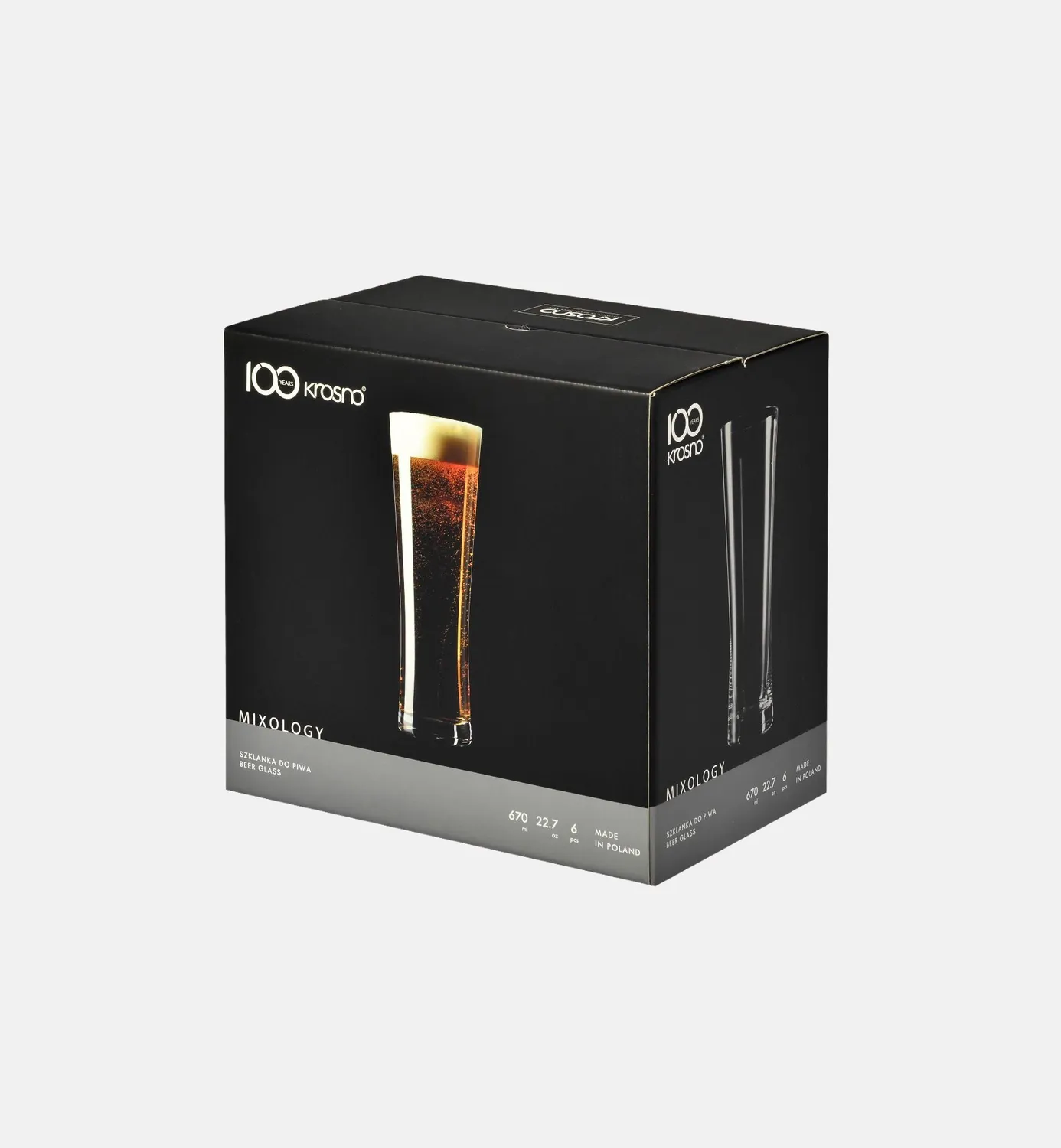 Krosno Mixology Hourglass ølglas 670 ml