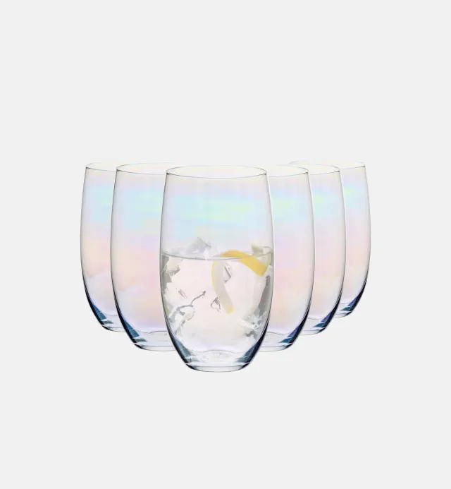Krosno Rainbow glas 510 ml iriserende perlemor