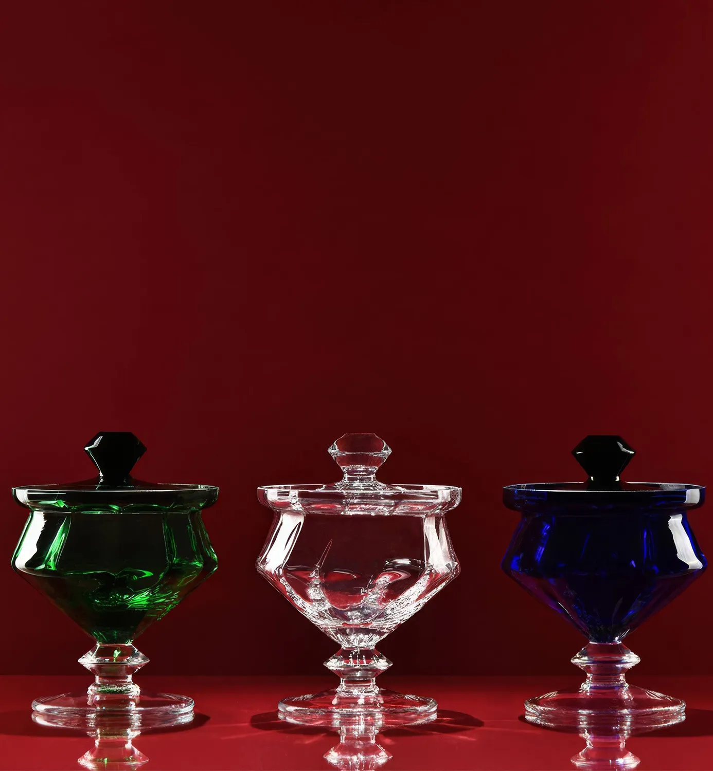 Krosno Heritage sukkerskål 17 cm krystal med låg