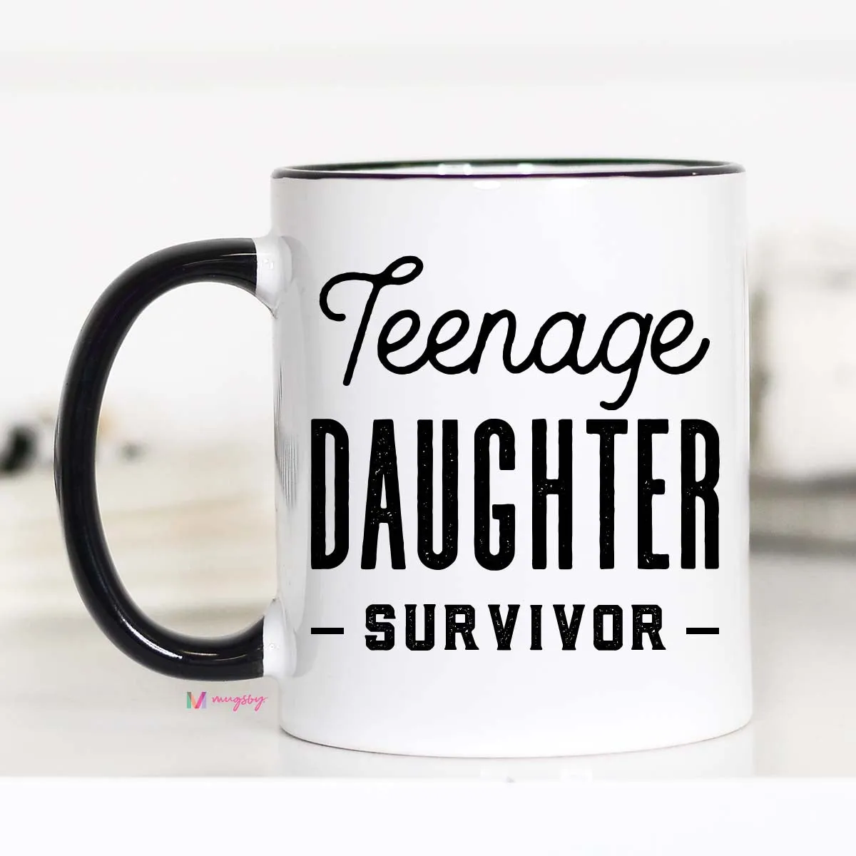 Mugsby Teenage Daughter Survivor kop 325 ml sjov