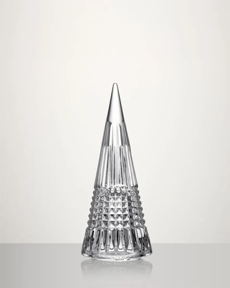 Waterford Lismore Diamond juletræ stort krystal