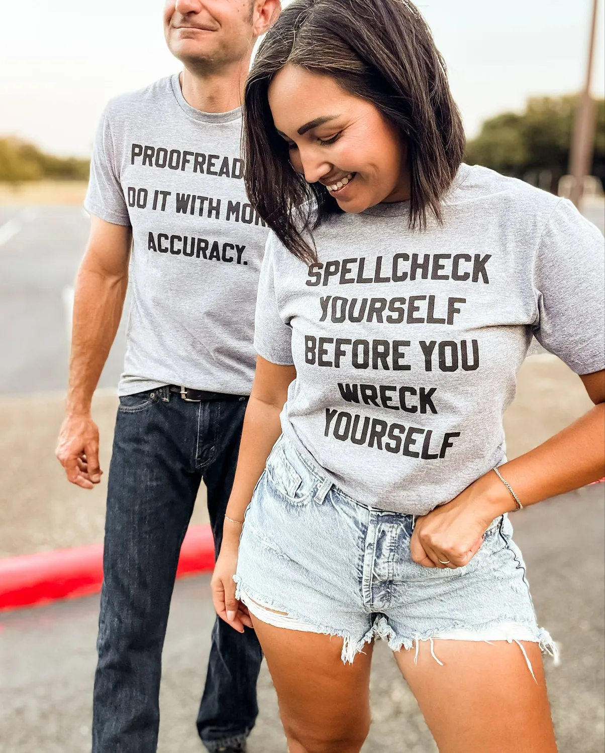 Mugsby Spellcheck Yourself t-shirt large sjov