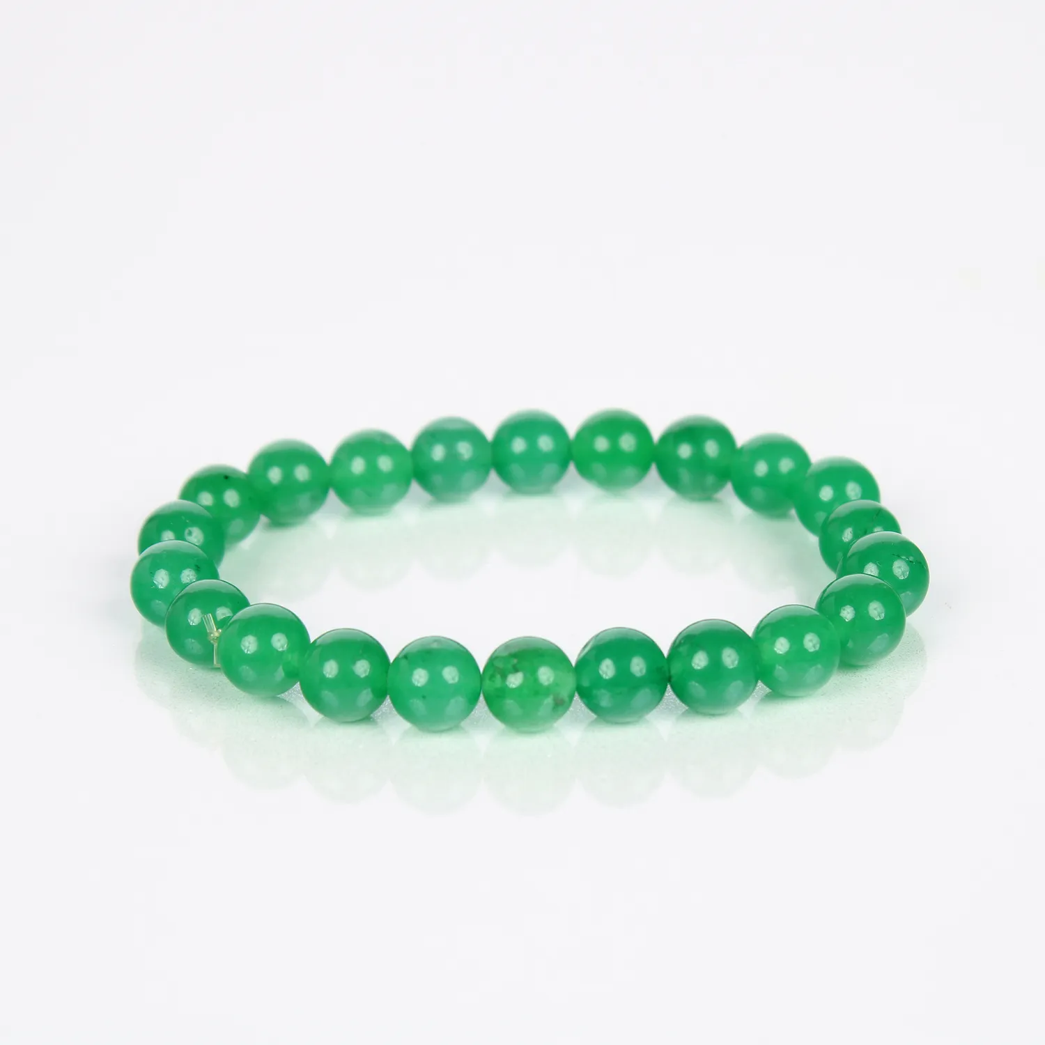El'Cobre Green Aventurine krystalarmbånd 8mm grøn
