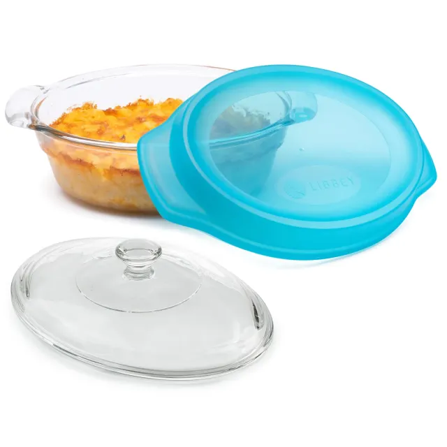 Libbey Baker's Premium ovalt glasfad 2 quart med låg ovnfast