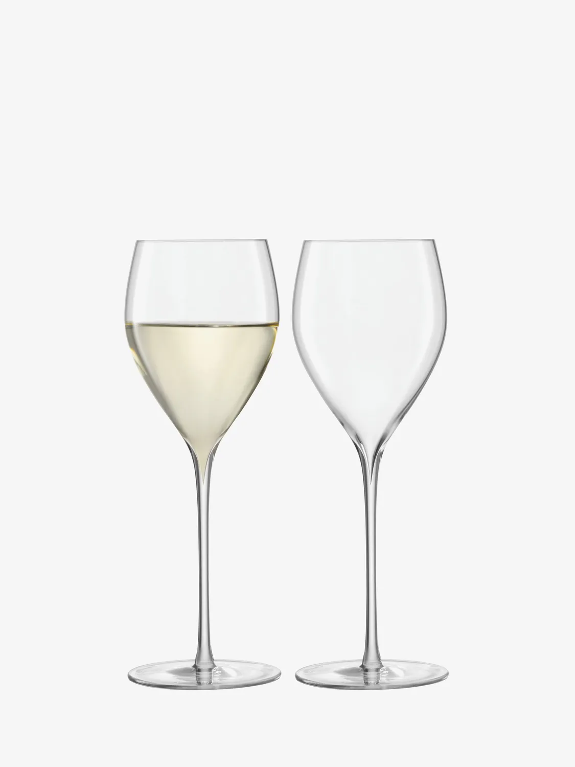 LSA Savoy hvidvinsglas 2 stk mundblæst glas