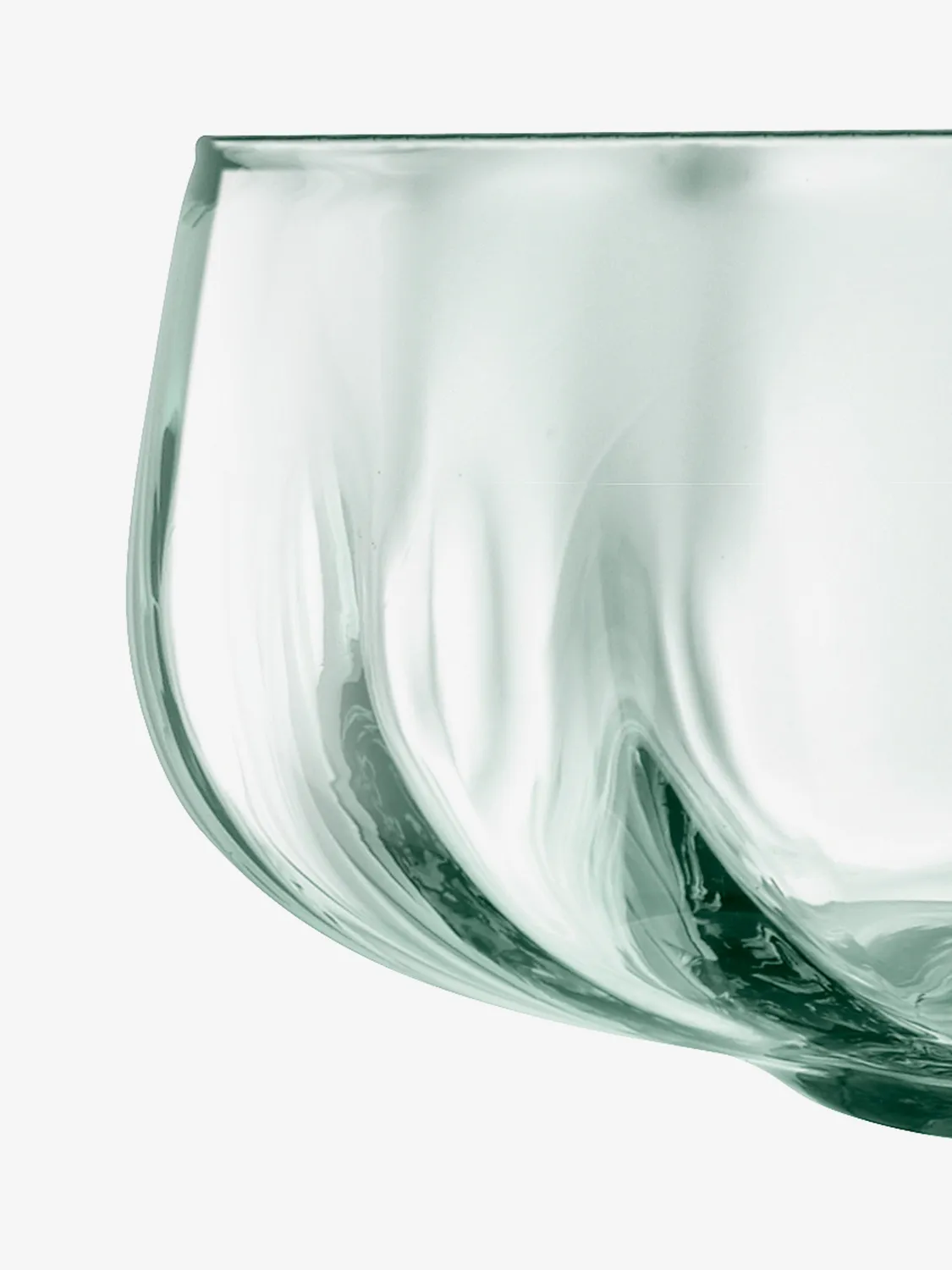 LSA Mia low bowl glasskål genbrugsglas