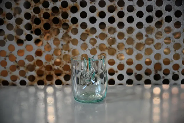 Jesper Jensen Twin Bottleneck Short vase lyseblå genbrugsglas