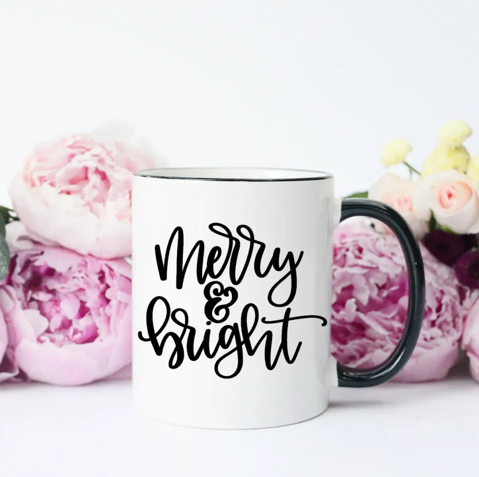 Mugsby Merry & Bright kop 325 ml sort jul
