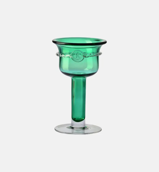 Krosno Aurelia lysestage 25 cm smaragd