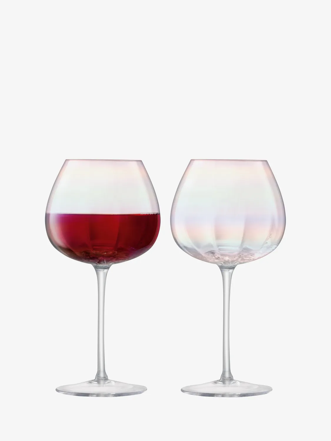 LSA Pearl Red Wine Glass vinglas 2 stk perlemor