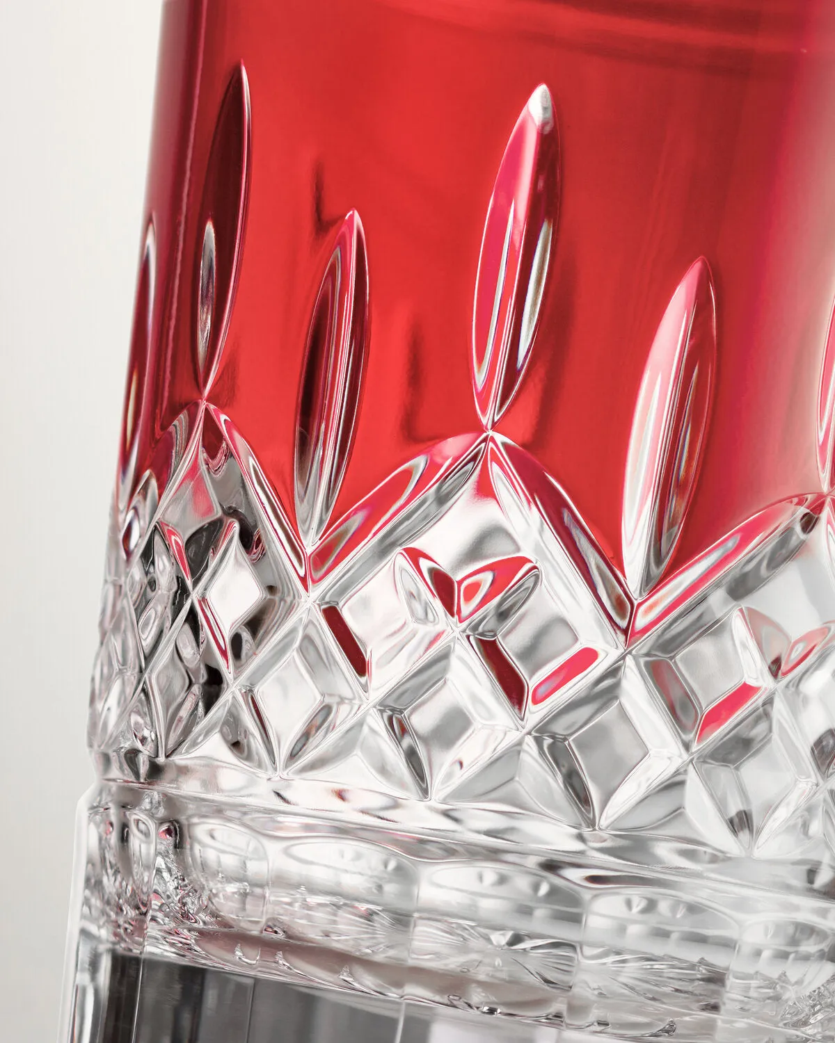 Waterford Lismore Red kagedåse krystal rød