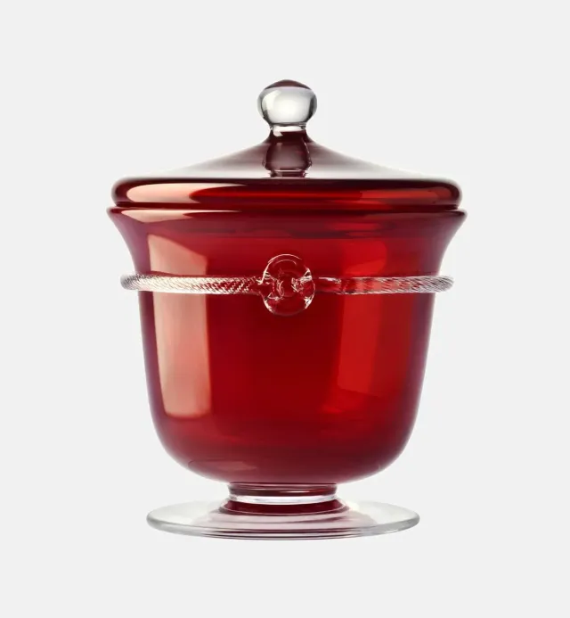 Krosno Aurelia krukke med låg rubin 1,7 l krystal