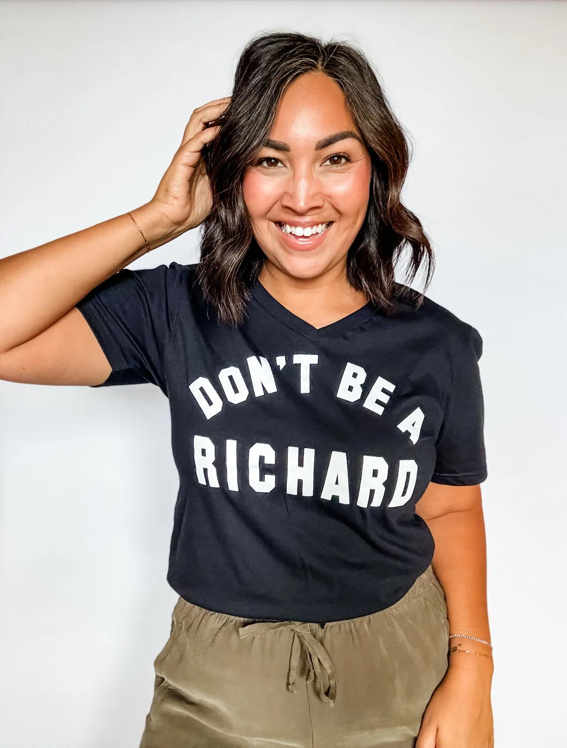 Mugsby Don’t Be a Richard T-shirt str. L grå