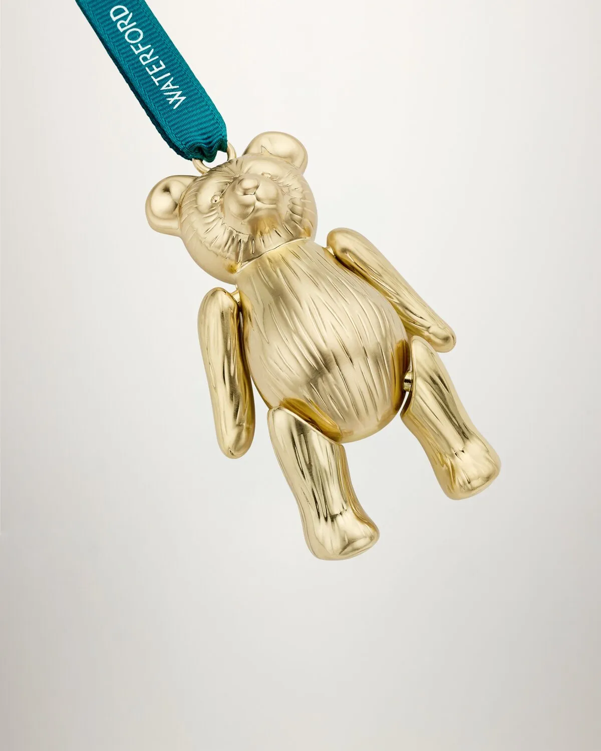Waterford julepynt bamse guld metal
