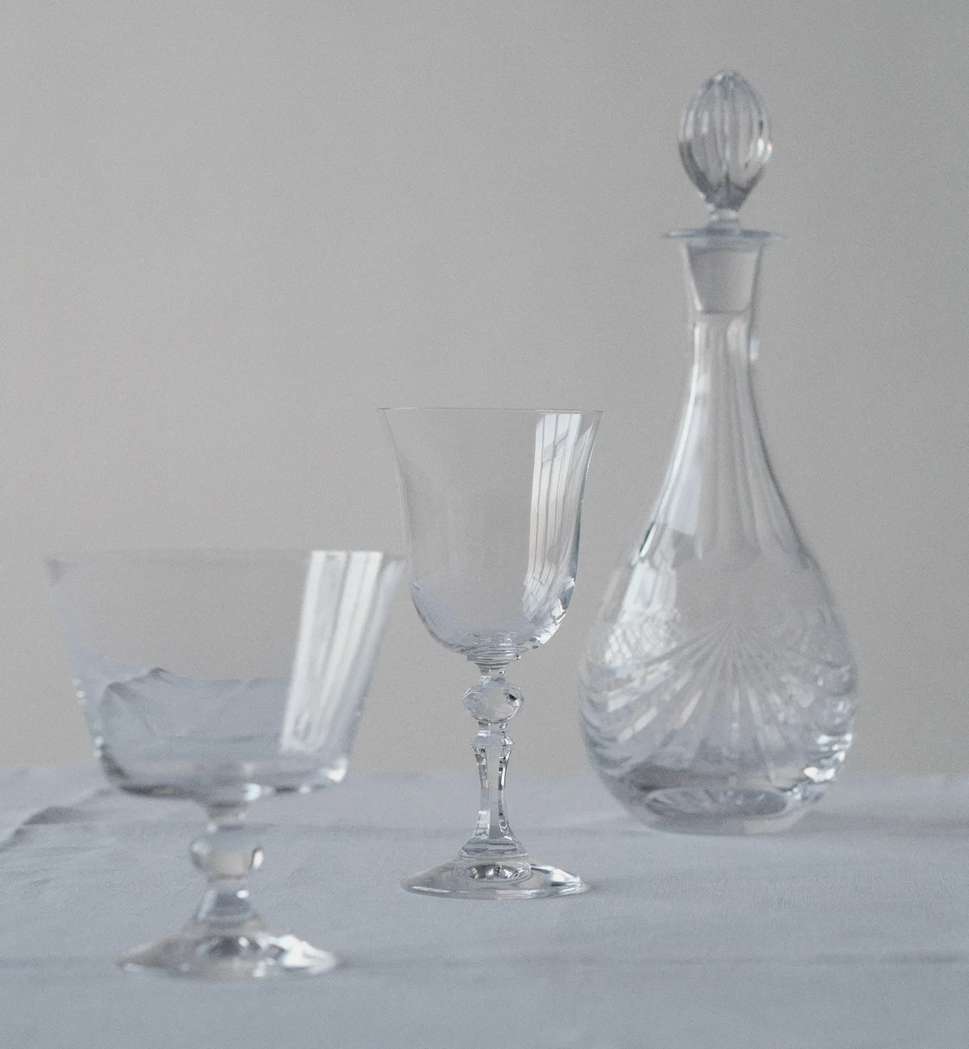 Krosno Krista dessertglas skål 380 ml slebet