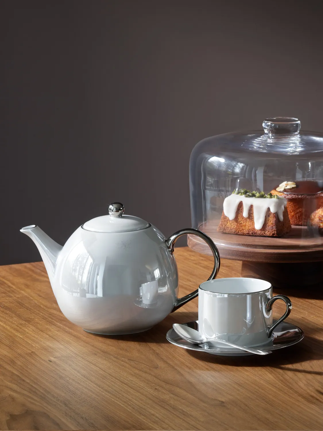 LSA Palazzo Teapot tekande porcelæn perlemor