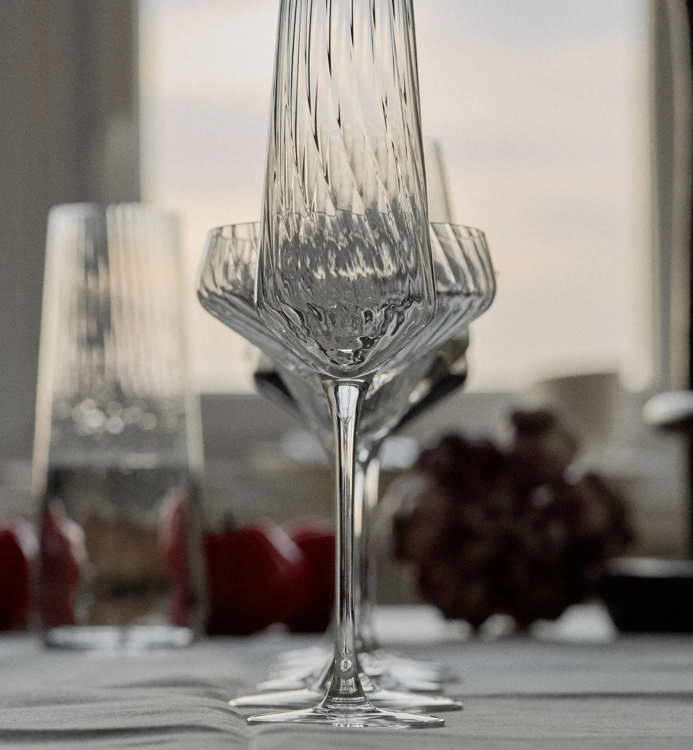 Krosno Avant-Garde LUMI champagneglas 200 ml 4 stk snoet