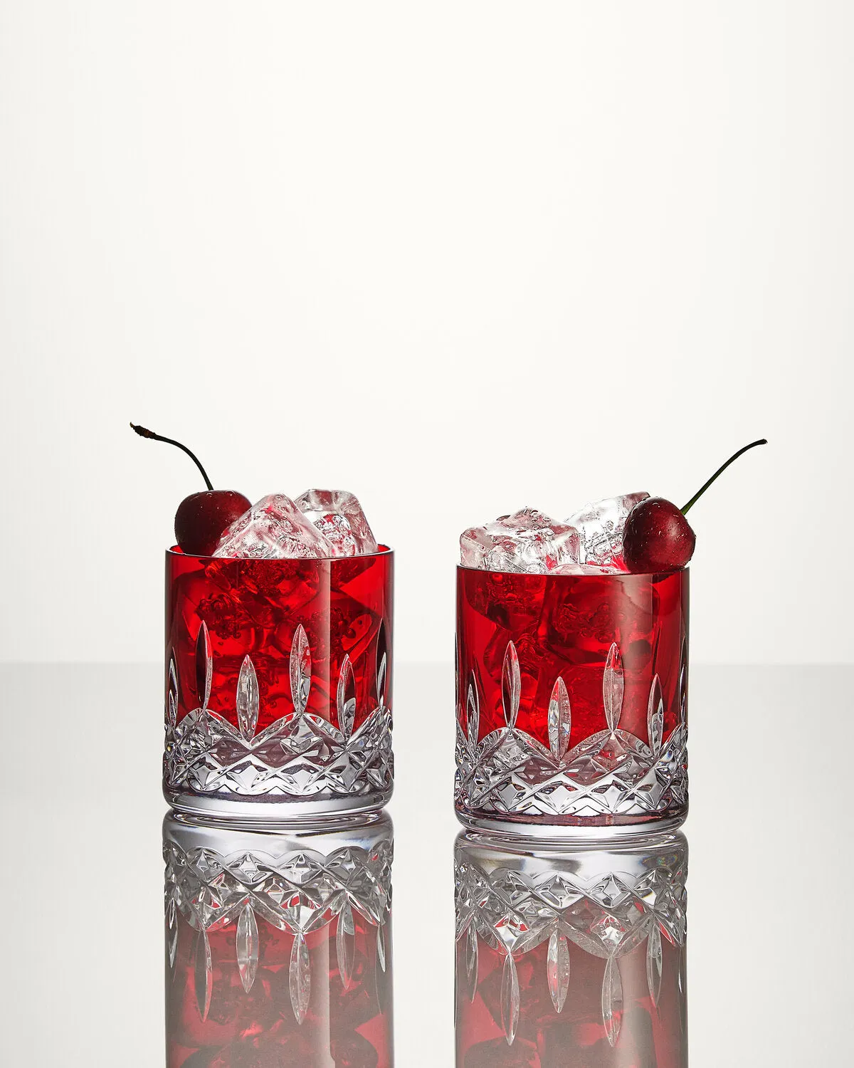 Waterford Lismore Red Straight tumbler whiskyglas 2 stk rød
