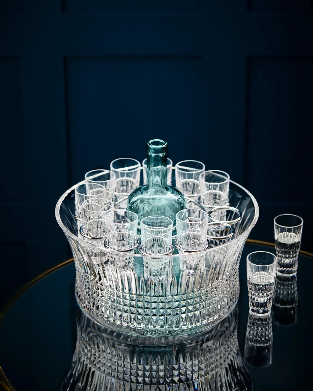 Waterford Lismore Diamond Bowl Vodka Chill sæt krystal