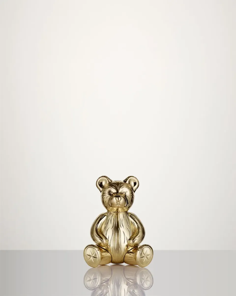 Waterford Standing Teddy julebamse guld stående