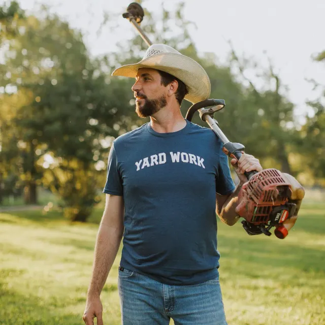 Mugsby Yard Work Blue Crew krus sjov gave