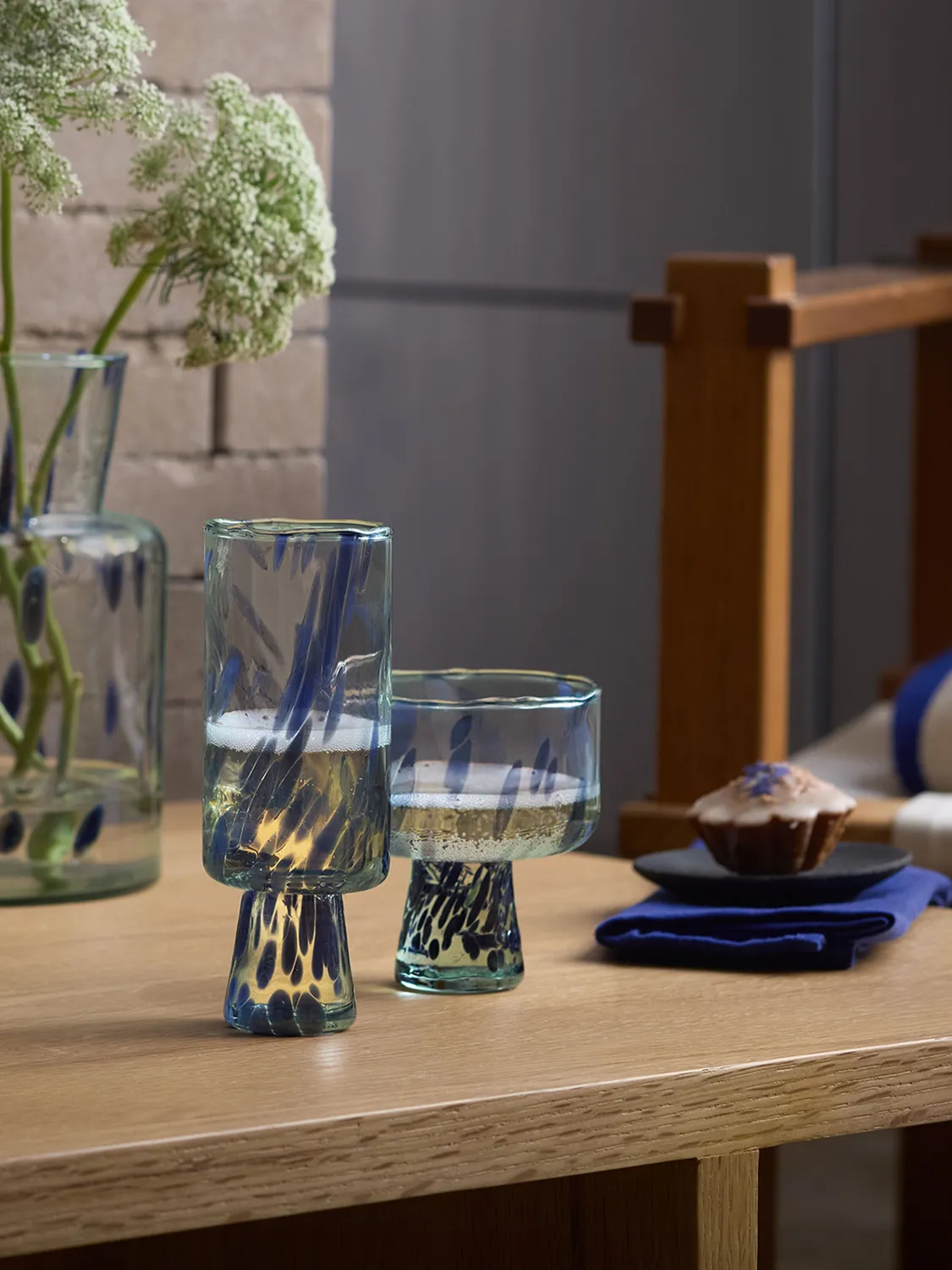 LSA Sea Glass cocktailsaucer glas 2 stk