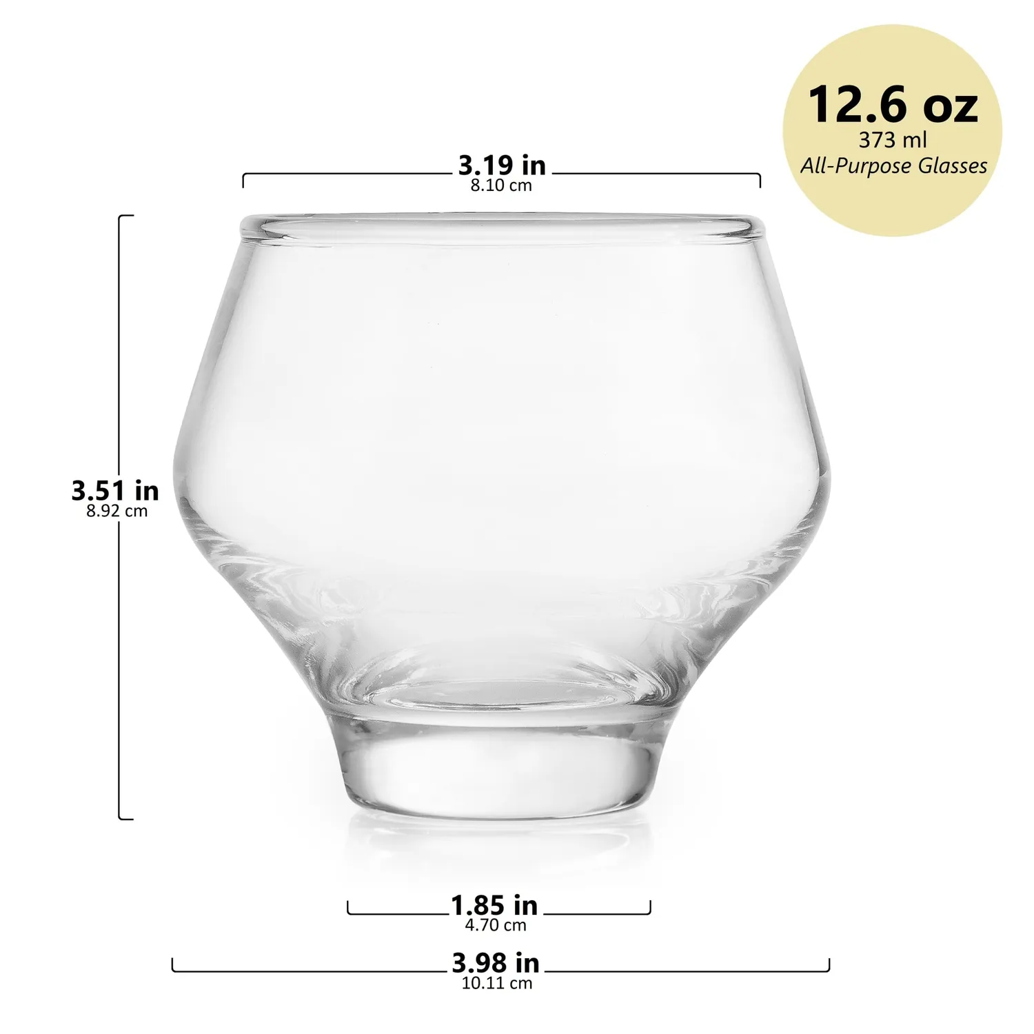 Libbey Mezcal spiritusglas 373 ml 4 stk stabelbar
