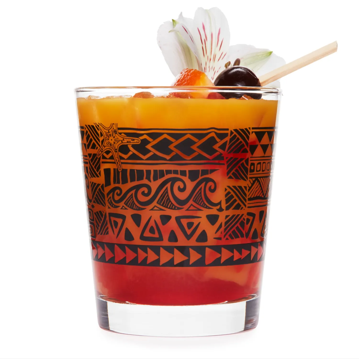 Libbey Tiki Kahiko rocksglas 4 stk sort 384 ml