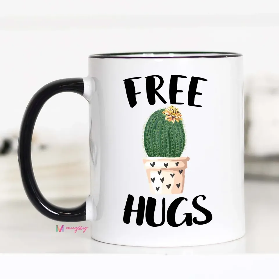 Mugsby Free Hugs Cactus kop 325 ml kaktus