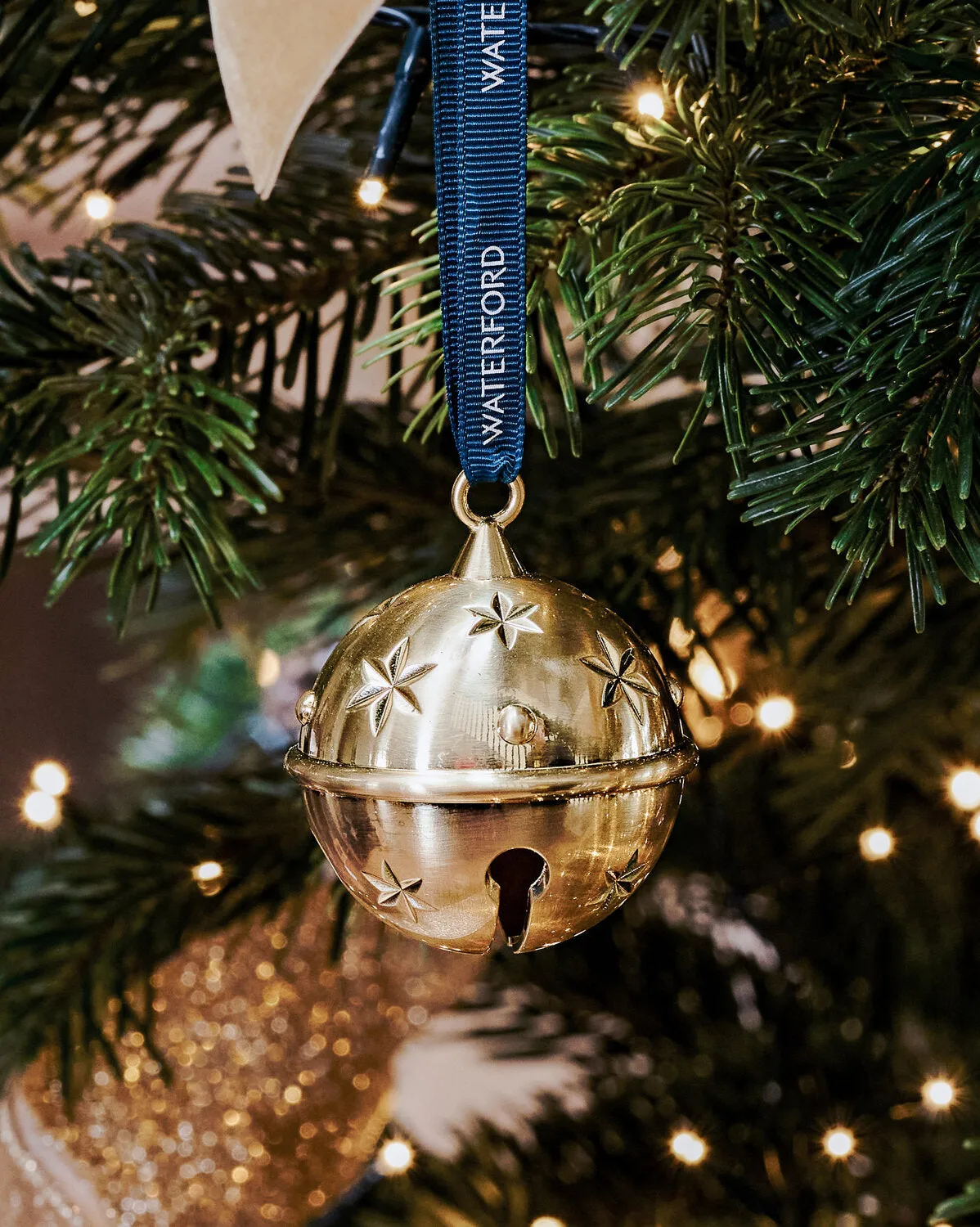 Waterford Christmas Bell juleklokke guld ornament
