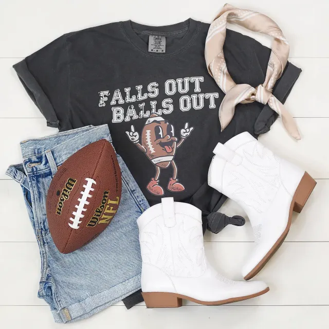Mugsby Falls Out Balls Out t-shirt pepper M bomuld