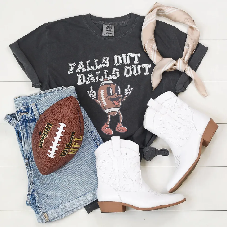 Mugsby Falls Out Balls Out t-shirt pepper M bomuld