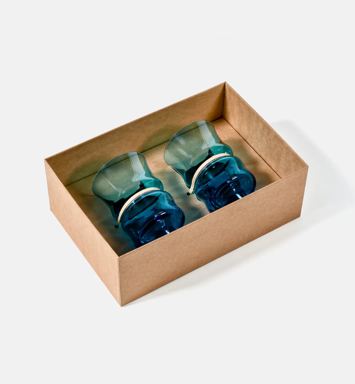 Krosno Double Bubble 1969 drikkeglas 230 ml lapis