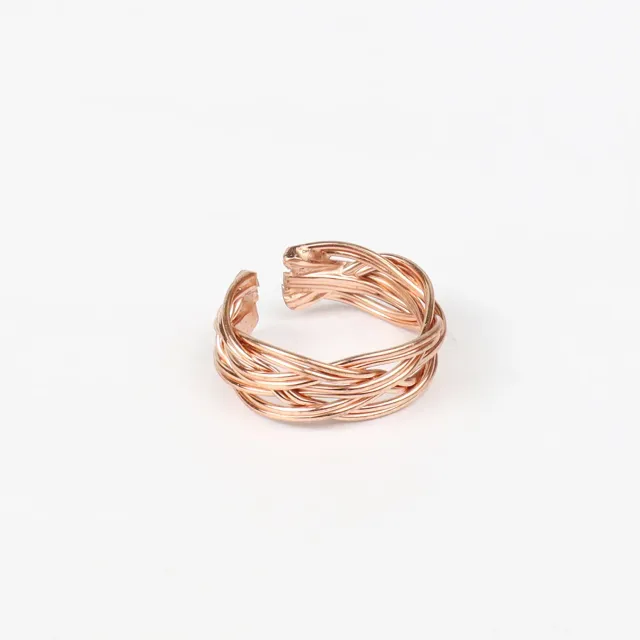 El'Cobre Design 26 kobberring spiral justerbar