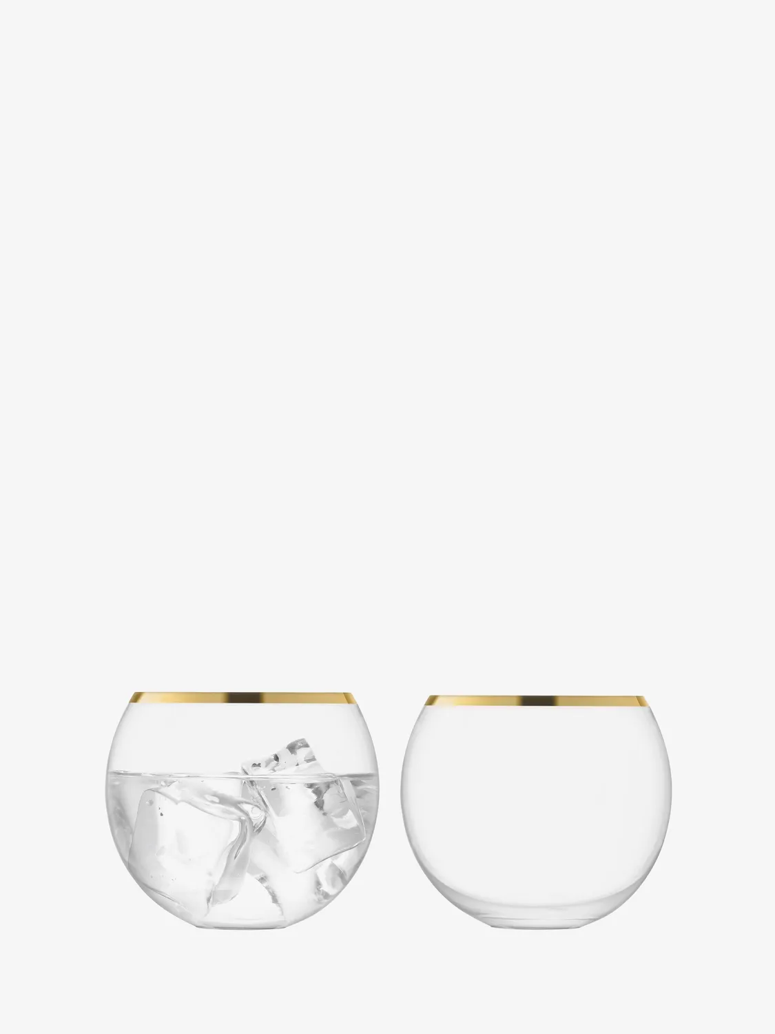 LSA Luca tumbler glas guld 2 stk